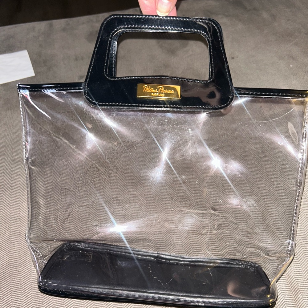 Paloma Picasso Clear Tote with Black Accents